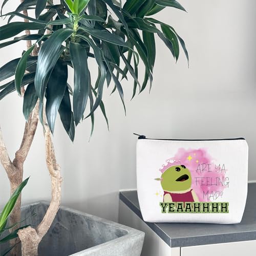 WCGXKO Cartoon Movie Lover Gift Are Ya Feeling Mad Yeaahhhh Makeup Bag Cartoon Gift For Women Cosmetic Zipper Pouch (Are Ya)