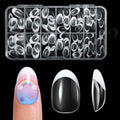 Kids Press On Nails French Tip - 130 Pcs Almond Short
