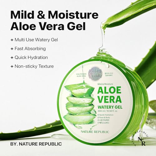Nature Republic Aloe Vera 92% Soothing Gel - Hydrating Face & Body