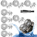 8 pcs Shaver Replacement Blades for Skull Shaver Pitbull Replacement Blades for Carver Pitbull Gold PRO/Platinum PRO/Silver PRO Pitbull Gold Replacement Heads¡¦