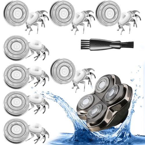 8 pcs Shaver Replacement Blades for Skull Shaver Pitbull Replacement Blades for Carver Pitbull Gold PRO/Platinum PRO/Silver PRO Pitbull Gold Replacement Heads¡¦
