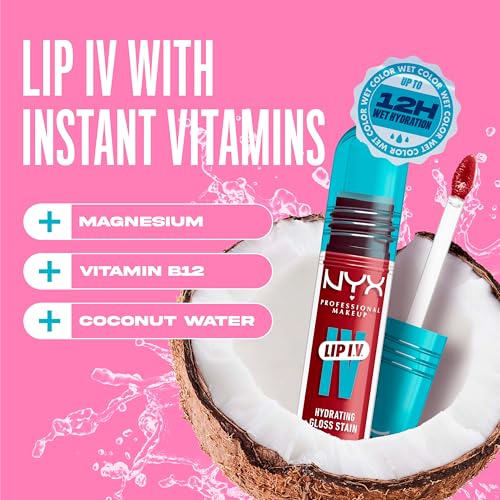 NYX Lip IV Hydrating Glossy Lip Stain - Berry Thirsty