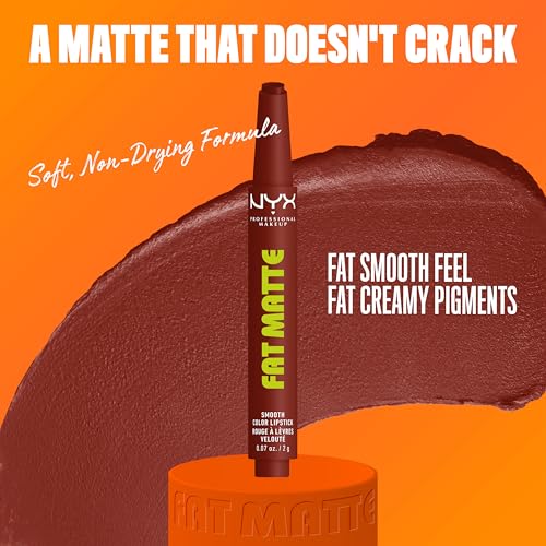 NYX Fat Matte Lipstick - Cocoa Cuddles Red Brown