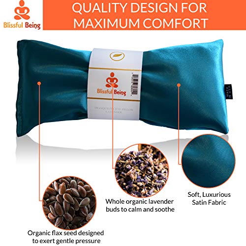 Silk Lavender Eye Pillow for Sleep & Meditation | Blissful Being