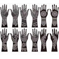 Henna Tattoo Stencil Kit - 12 Sheets Indian Designs