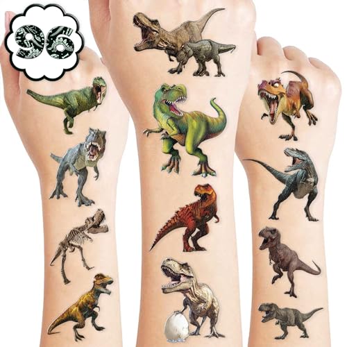 96 PCS T-Rex Dinosaur Temporary Tattoos for Kids | Birthday Party Favors