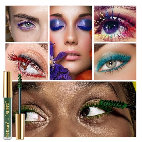 Fiber Lash Mascara - 6 Colors Waterproof Long-Lasting Charming Eye Lash Set for Eyelashes
