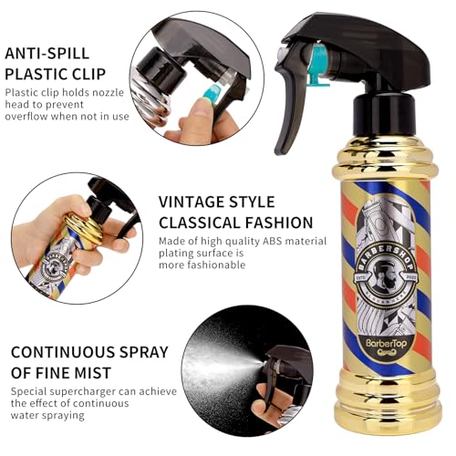 ZIBARBER Professional Hair Cutting Scissors Set - 6 Inch Stainless Steel with Combs & Case