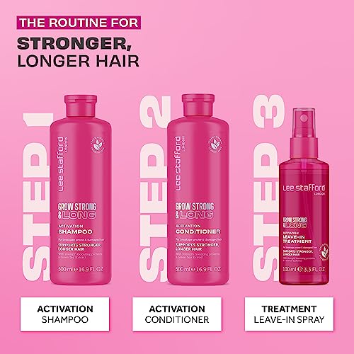 Lee Stafford Grow Strong & Long Activation Hair regrowth Conditioner Treatment Hair Fall Control Hair Growth for Men Women Sulfhate | Paraben Free | 500ml