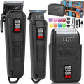 Cordless Waterproof Professional Hair Clippers & Beard Trimmer Set for Men