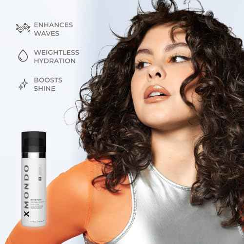 XMONDO Hair Wavetech Wave Enhancing Oil | Vegan Formula with Hemisqualane & Argan Oil for Enhanced Nourishment and Stronger Looking Hair, Waveflex Technology Nurtures Wave Patterns, 1.7 Fl Oz
