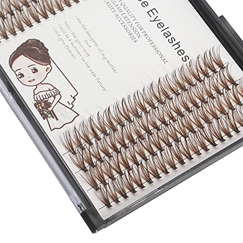 Bodermincer 20D Brown Eyelash Clusters - 140pk Faux Mink