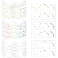36 Pc Glitter Freckles Face Tattoo Set - Waterproof