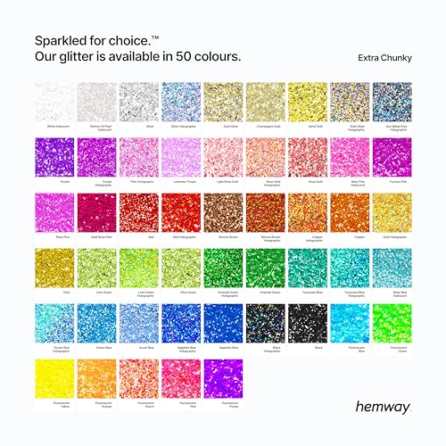 Hemway Eco Friendly Biodegradable Glitter 100g / 3.5oz Bio Cosmetic Safe Sparkle Vegan for Face, Eyeshadow, Body, Hair, Nail and Festival Makeup - Extra Chunky (1/24" 0.040" 1mm) - Red Holographic