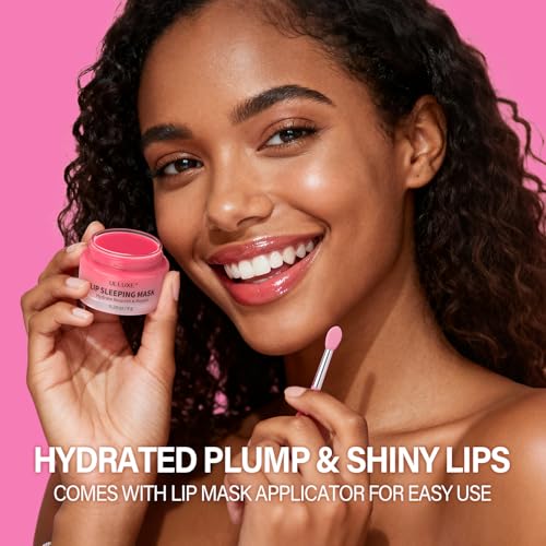 Lip Mask Set, Lip Care Gifts for Teen Girls Women, Overnight Lip Mask Hydrating & Nourishing, Lip Sleeping Mask Repairing Dry, Flaky Lips, Lip Treatment for Women, Wife, Girlfriend, Mom