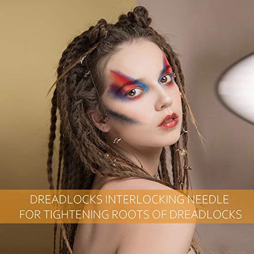 Dreadlock Interlocking Tool Set - 5 Pc Gold Metal Loc Maintenance
