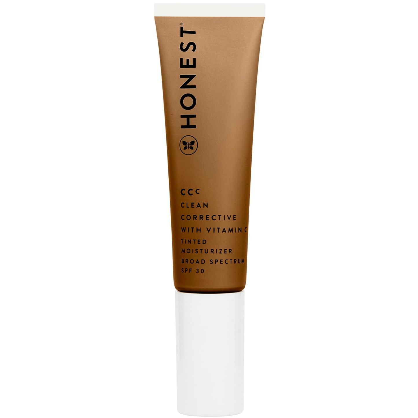 Honest Beauty CCC Clean Corrective with Vitamin C Tinted Moisturizer | Mineral SPF 30 | Vegan + Cruelty Free | Mojave Deep, 1 fl oz