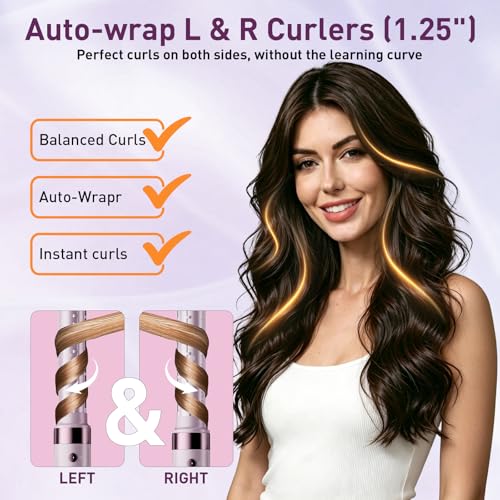 StyleVibe 8-in-1 Dual Voltage Hair Styler with Diffuser & Auto Curlers