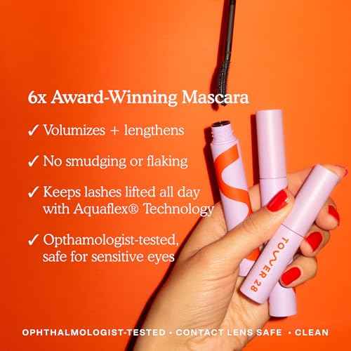 Tower 28 Mascara ? Volumizing & Lengthening Lash Makeup | No Clumping, No Flaking, Smudge-Free | Gentle for Sensitive Eyes, Eco-Conscious Packaging ? Jet Black