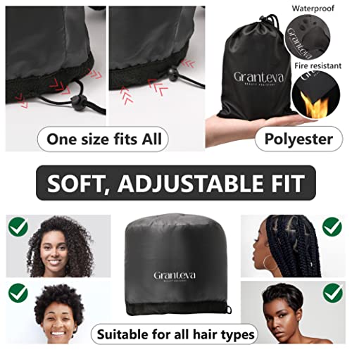 Granteva Hooded Hair Dryer with Headband - Fast Drying & Deep Conditioning