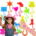 48PCS Cowgirl Party Favors - 24PCS Temporary Tattoos & 24PCS Stick Hands Party - Perfect Birthday Party Supplies, Goodie Bag Stuffers, Treasure Box Toys, Classroom Prizes, and Student Gifts