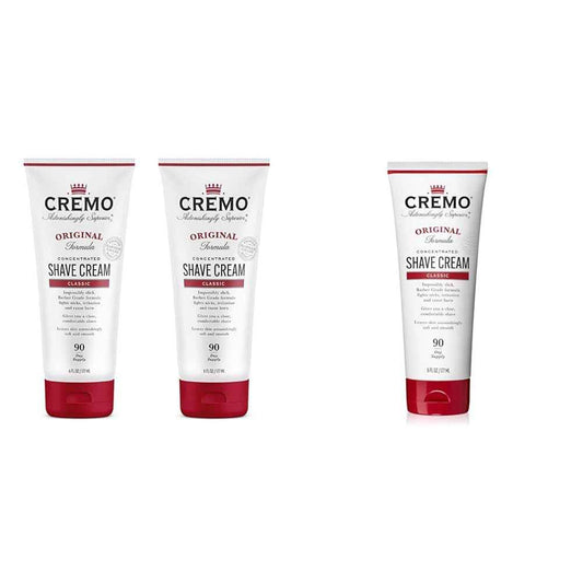 Cremo Barber Grade Original Shave Cream Bundle with Astonishingly Superior Ultra-Slick Formula, 6 Fl Oz (2 Pack)