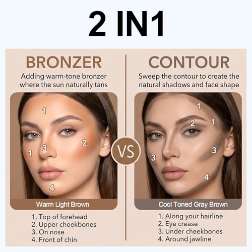 Erinde Dual-Ended Contour & Bronzer Stick