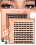 Geeneiya Natural Fluffy Lash Clusters | C Curl 8-16mm DIY Eyelash Extensions