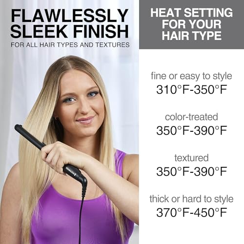 Remington 1/2" Flat Iron Hair Straightener with Anti-Static Technology