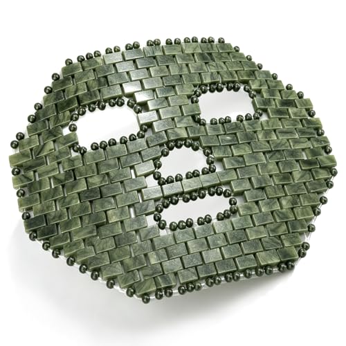 Gemshan Natural Jade Cooling Face Mask for Puffy Eyes