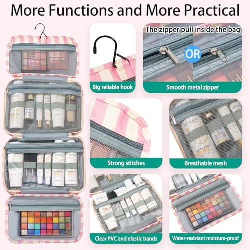 Travel Toiletry Bag for Women Waterproof Cosmetic Organizer