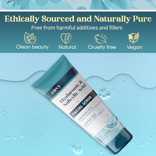 Envy Hyaluronic Acid & Salicylic Acid Face Scrub 6.76 Oz
