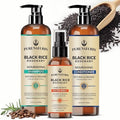 PureNaturis Black Rice Rosemary Hair Growth Set with Serum