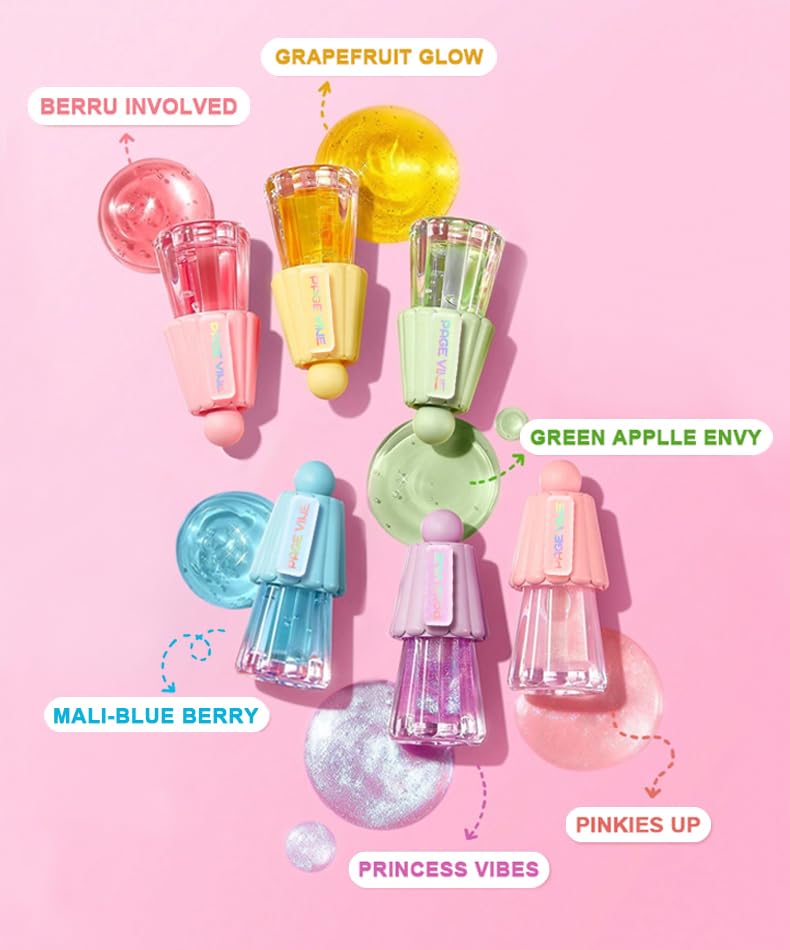 Hydrating Lip Glow Oil - Moisturizing Plumping Lip Gloss