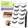 BEYELIAN Self Adhesive Eyelashes 5 Pairs Pre-glued No Glue Needed