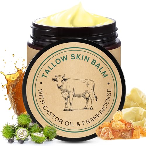 Grass-Fed Tallow Face Balm with Castor Oil & Frankincense