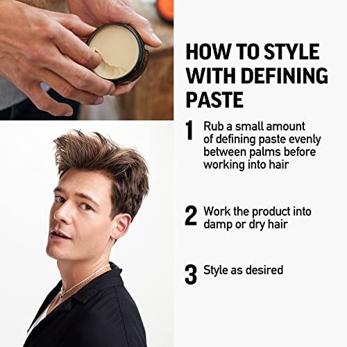 AMERICAN CREW Men's Hair Defining Paste (OLD VERSION), Medium Hold Hair Gel with Low Shine, 3 Oz (Pack of 2)