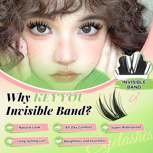 KEYYOU Bunny Lash Clusters Kit - DIY Individual Eyelashes