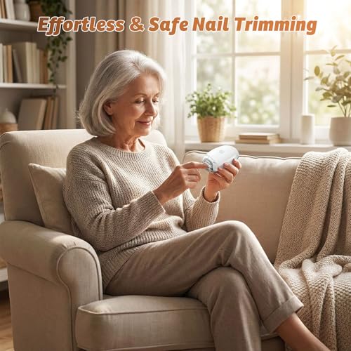Electric Nail Clipper with LED Light - 3-Speed Auto Trimmer