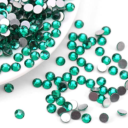 4320 Pieces Rhinestones for Christmas Decoration Flatback Glass Crystal Red Clear Green Rhinestone for X-mas Crafts DIY Nails Makeup Face Clothes Shoes(SS20,4.8-5.0MM)