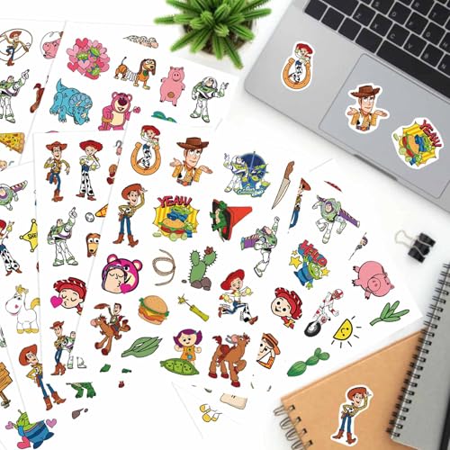 HUXICUI Toy Inspired Sticker Set A – 32 Sheets, 7x5in, Scrapbooking & Party Favors