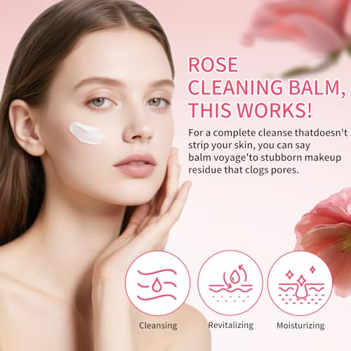 Rose Makeup Remover Balm | Gentle Cleansing for Sensitive Skin