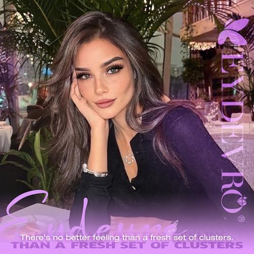 EYDEVRO Wispy Lash Clusters Natural Eyelash Clusters 9-18mm Cluster Eyelash Extensions CD Curvature 192 Pcs Manga Cluster Lashes Individual Lashes DIY Lash Extensions