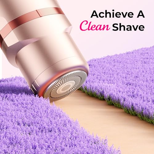 Bikini Trimmer for Women Pubic Hair: IPX7 Waterproof Electric Razors - Rechargeable Electric Body Shaver for Legs, Underarms, Bikini Line- Christmas Gifts for Women (Rose Gold)