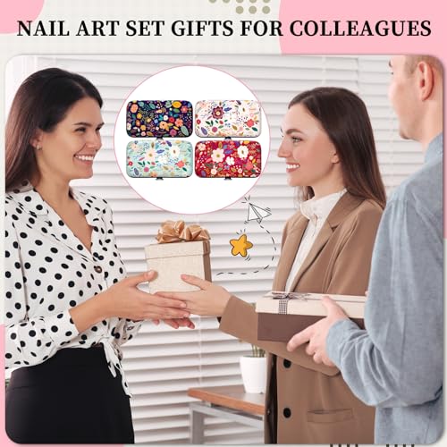 Gisafai 12 Set Thank You Employees Appreciation Gifts for Women Inspirational Manicure Set Nail Clipper Bulk for Nurse Week Gift Office Coworkers Customers Staff