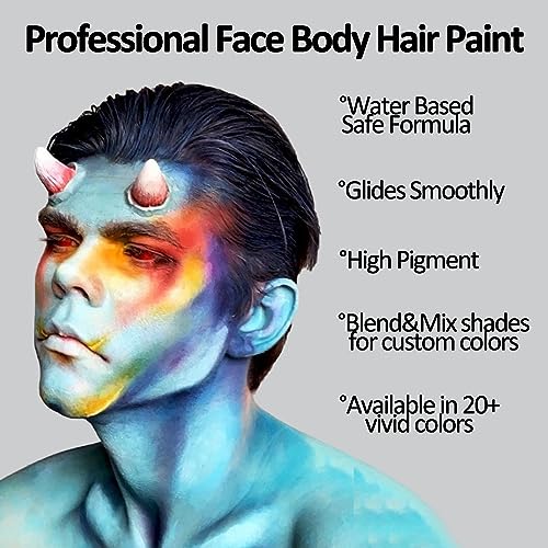 Mysense Green Face Paint Stick - Water Based Washable Makeup