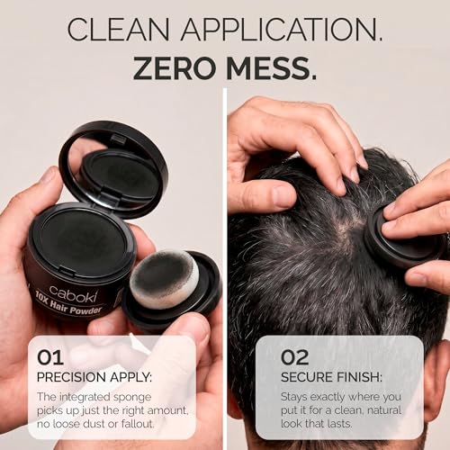 Caboki 10X Hair Volumizing Powder - Thickens Thinning Hair, Dark Brown