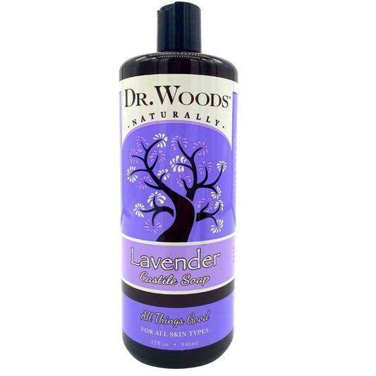 Dr. Woods Pure Relaxing Lavender Liquid Castile Soap, 32 Ounce (Pack of 3)