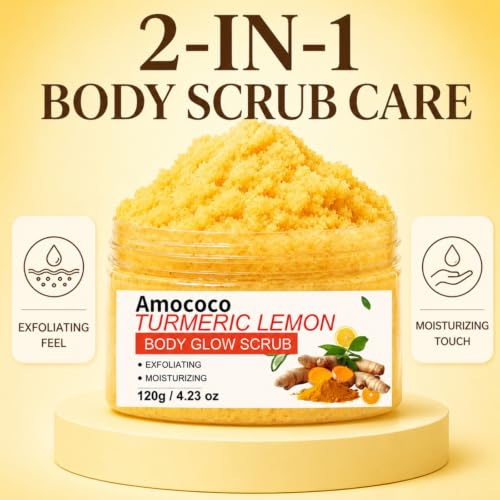 Turmeric Lemon Body Scrub 3-Pack - Brightening Exfoliator