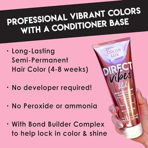 Color Lux Semi-Permanent Hair Color Magenta 8oz - Vibrant, Long-Lasting Dye